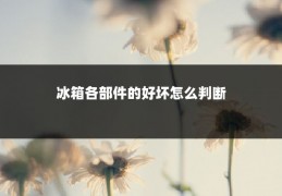 冰箱各部件的好坏怎么判断