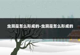 虫洞是怎么形成的-虫洞是怎么形成的