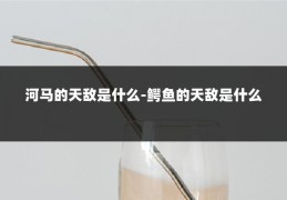 河马的天敌是什么-鳄鱼的天敌是什么