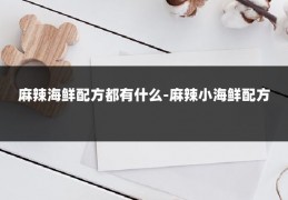 麻辣海鲜配方都有什么-麻辣小海鲜配方