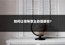 如何让领导想主动提拔你？