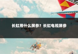 长虹用什么屏参？长虹电视屏参