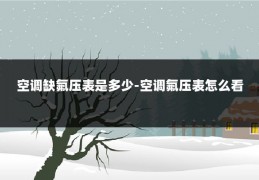 空调缺氟压表是多少-空调氟压表怎么看