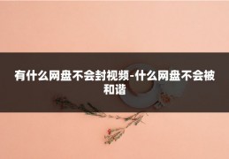 有什么网盘不会封视频-什么网盘不会被和谐