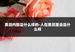 黑洞内部是什么样的-人在黑洞里会是什么样