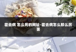 霍去病 怎么死的网址-霍去病怎么那么厉害