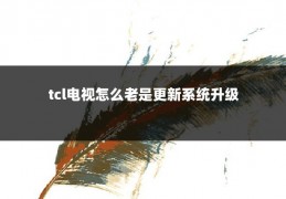 tcl电视怎么老是更新系统升级