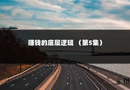 赚钱的底层逻辑 （第5集）