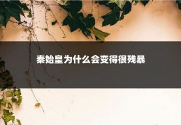 秦始皇为什么会变得很残暴