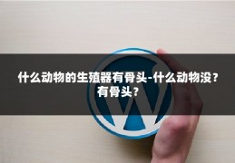 什么动物的生殖器有骨头-什么动物没？有骨头？