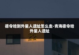 德令哈到外星人遗址怎么走-青海德令哈外星人遗址