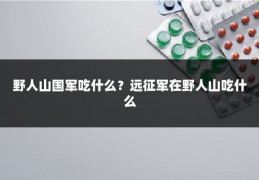 野人山国军吃什么？远征军在野人山吃什么