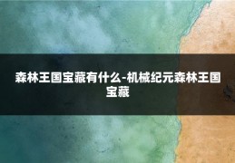 森林王国宝藏有什么-机械纪元森林王国宝藏