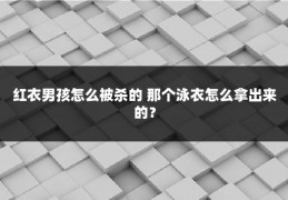 红衣男孩怎么被杀的 那个泳衣怎么拿出来的？