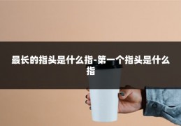 最长的指头是什么指-第一个指头是什么指