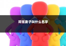 邓骘妻子叫什么名字