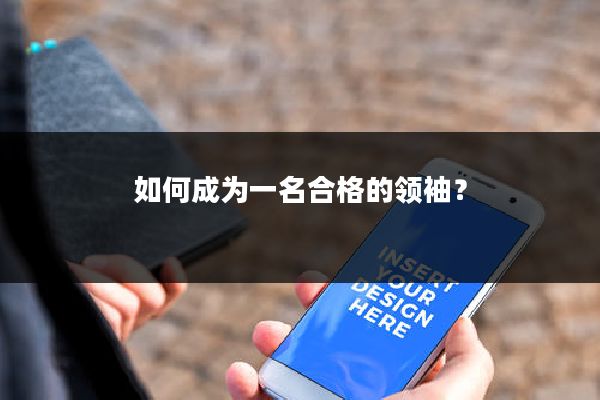 如何成为一名合格的领袖？