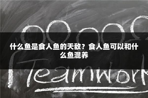 什么鱼是食人鱼的天敌？食人鱼可以和什么鱼混养