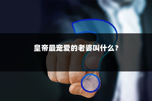 皇帝最宠爱的老婆叫什么？