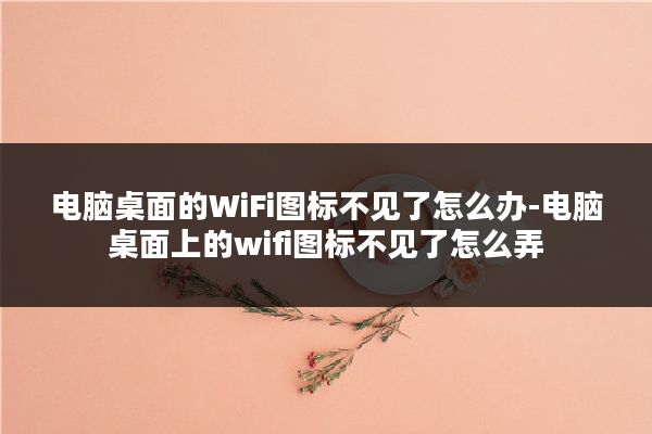 电脑桌面的WiFi图标不见了怎么办-电脑桌面上的wifi图标不见了怎么弄