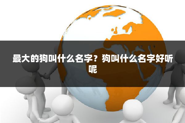 最大的狗叫什么名字？狗叫什么名字好听呢