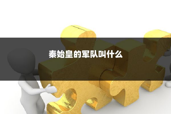 秦始皇的军队叫什么