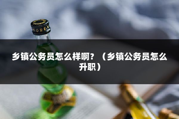 乡镇公务员怎么样啊？（乡镇公务员怎么升职）