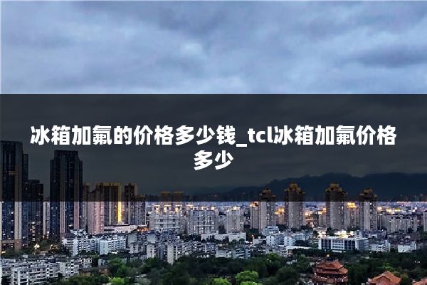 冰箱加氟的价格多少钱_tcl冰箱加氟价格多少